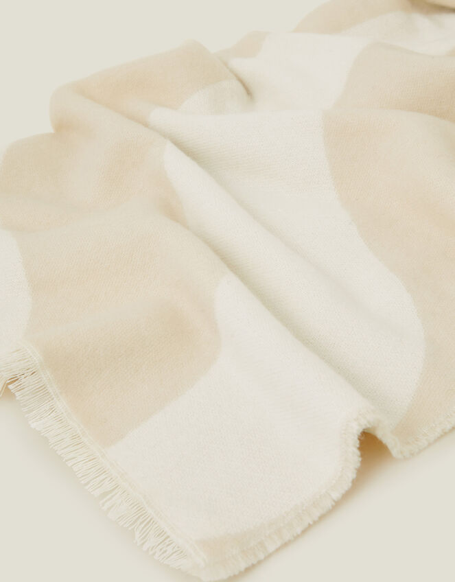 Swirl Print Blanket Scarf, , large