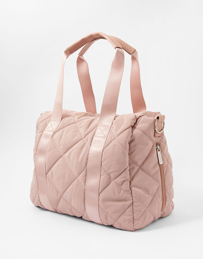 Becca Quilted Gym Bag, Pink (PINK), large