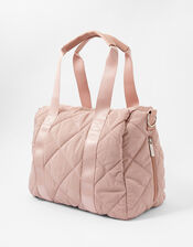 Becca Quilted Gym Bag, Pink (PINK), large