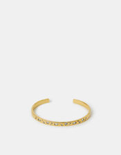 14ct Gold-Plated Sparkle Cuff Bracelet, , large