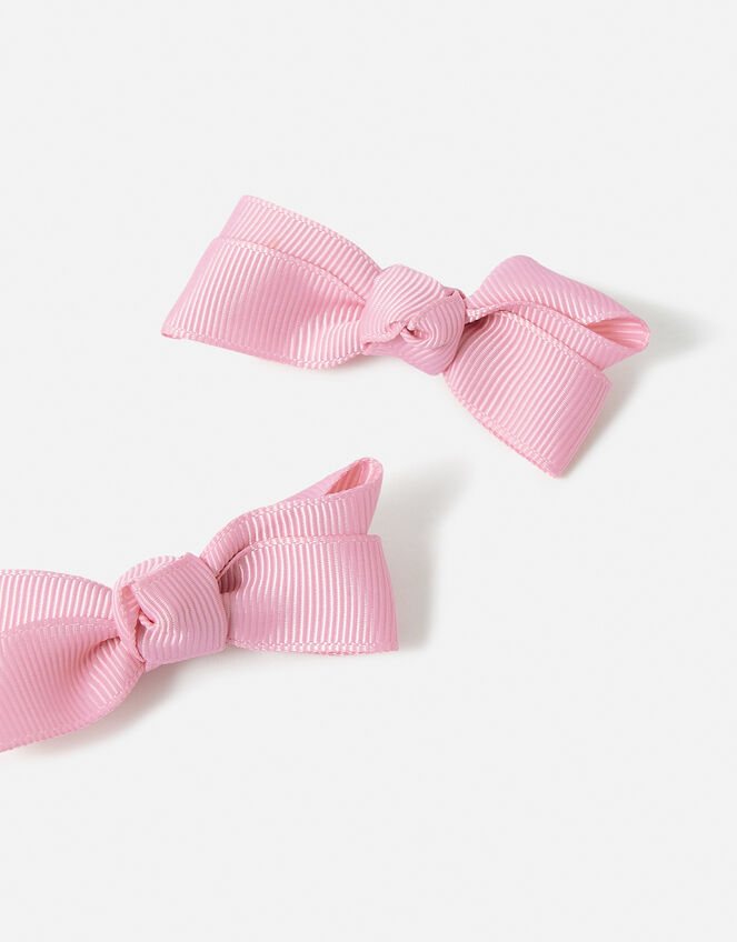 Girls Mini Bow Salon Hair Clip Twinset, , large