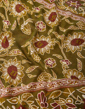 Floral Print Triangle Scarf, , large