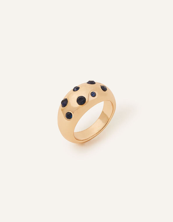 Gem Encrusted Ring, Blue (BLUE), large