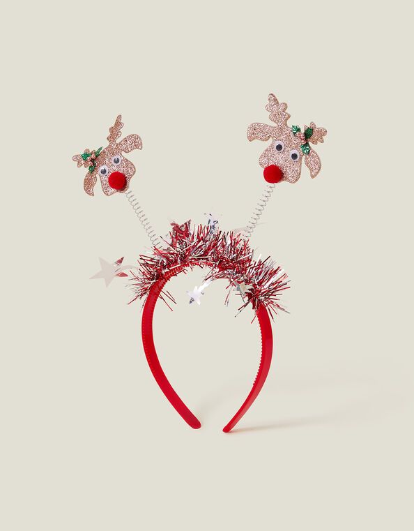 Glitter Reindeer Bopper Headband, , large