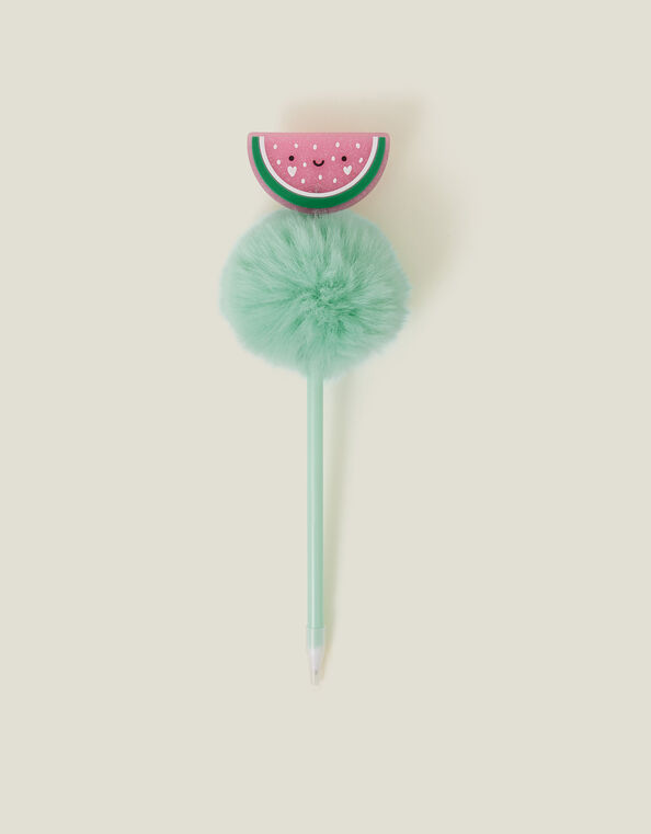 Girls Watermelon Pom-Pom Pen, , large