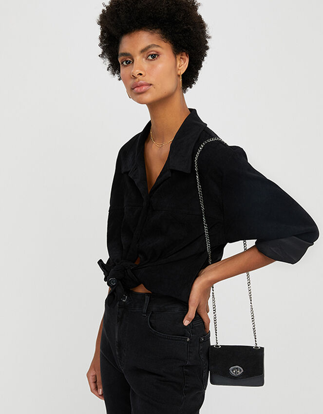 Clara Cross-Body Bag, Black (BLACK), large