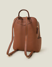 Smart Zip Around Backpack, Tan (TAN), large