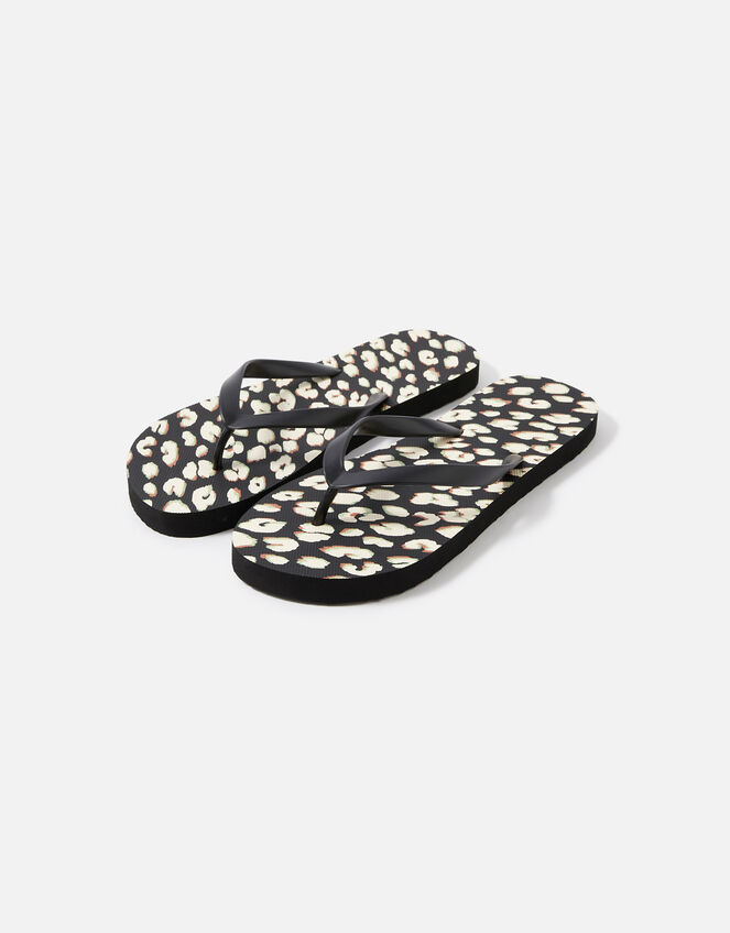 Leopard Print Flip Flops, Leopard (LEOPARD), large