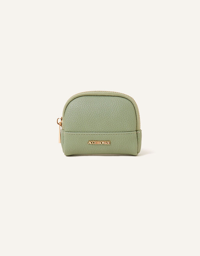 Soft Crescent Coin Purse, Green (GREEN), large