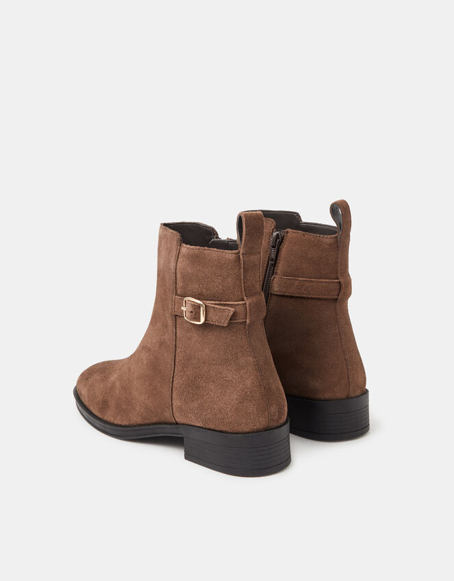 Suede Ankle Boots, Brown (BROWN), large