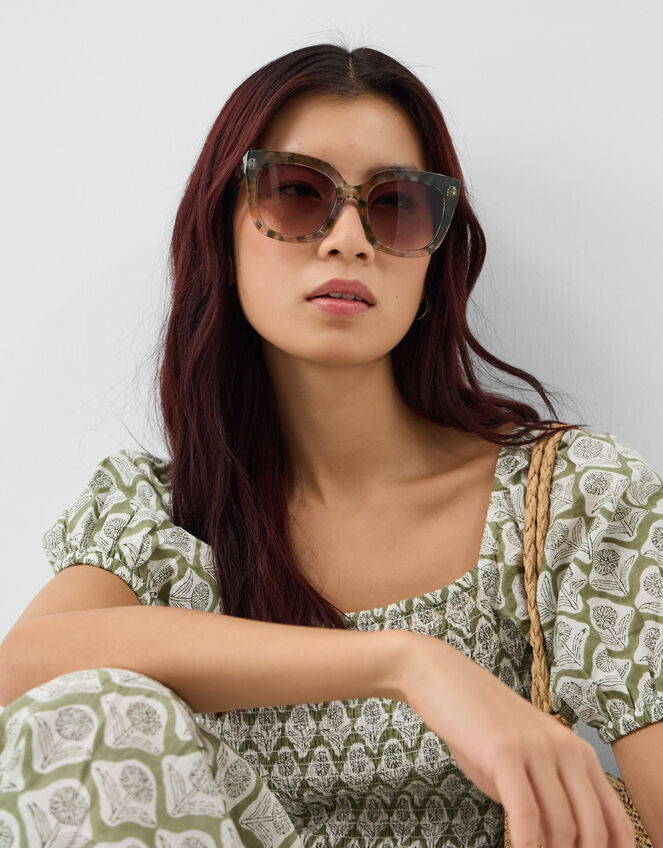 Acetate Oversized Square Sunglasses, , large