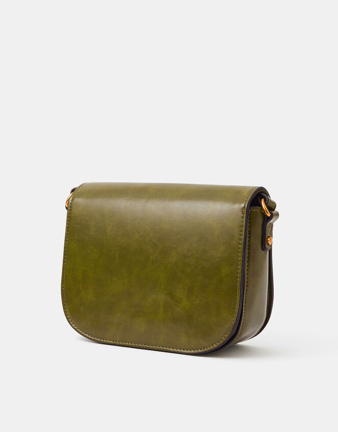 Boxy Crossbody Bag, Green (OLIVE), large