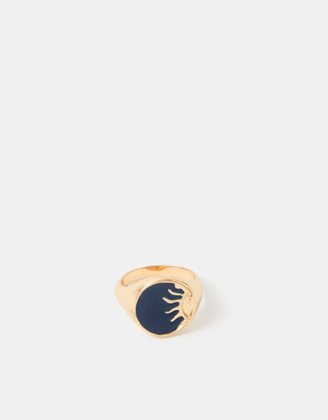 Sun Signet Ring, Gold (GOLD), large