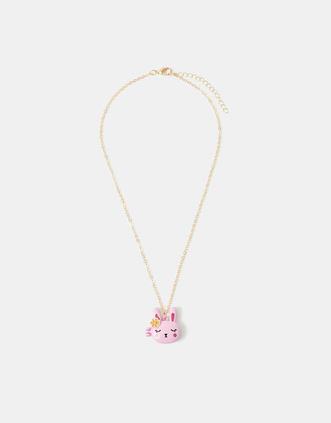 Girls Bunny Locket Necklace, , large
