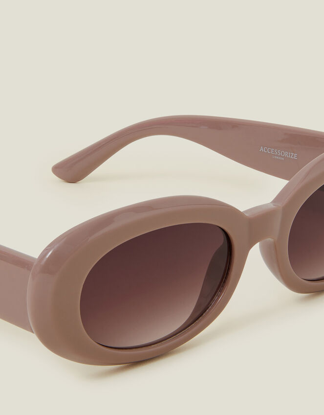 Chunky Oval Sunglasses, , large