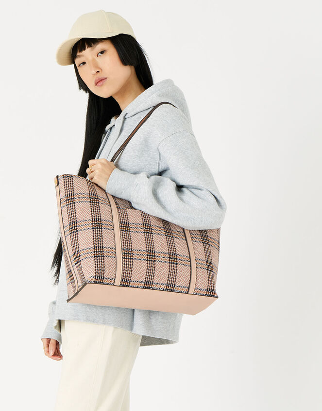 Chelsea Check Tote Bag, , large