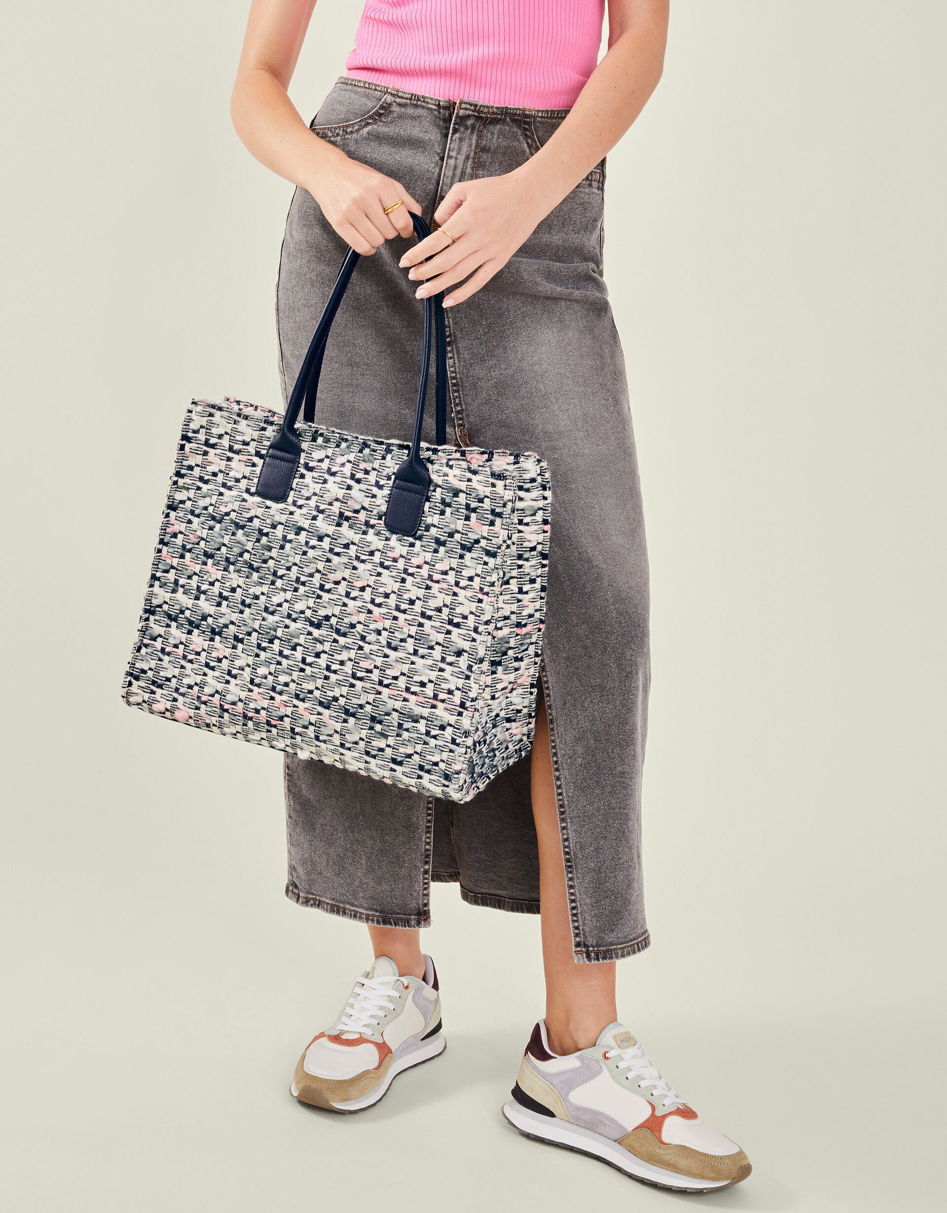 Large Woven Shoulder Bag Shoulder Bags Accessorize UK