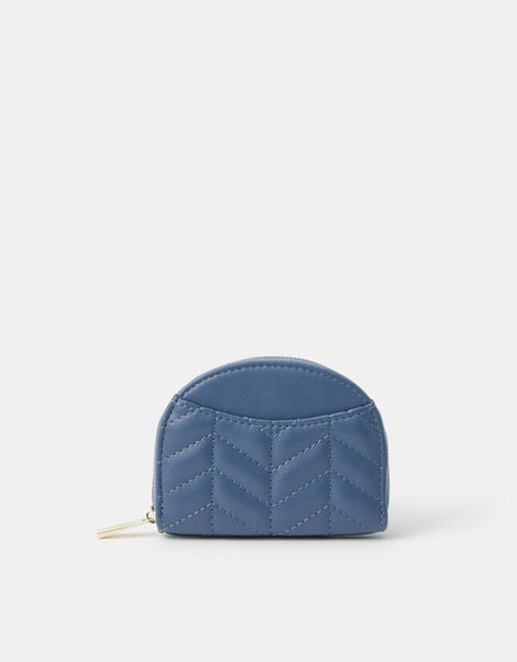 Chevron Quilted Crescent Purse, , large