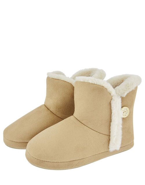 mens tan slipper boots