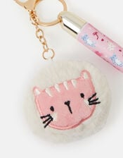 Girls Cat Lip Balm Bag Charm, , large