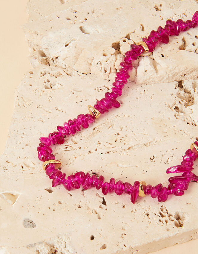 Raw Cut Stone Necklace , , large