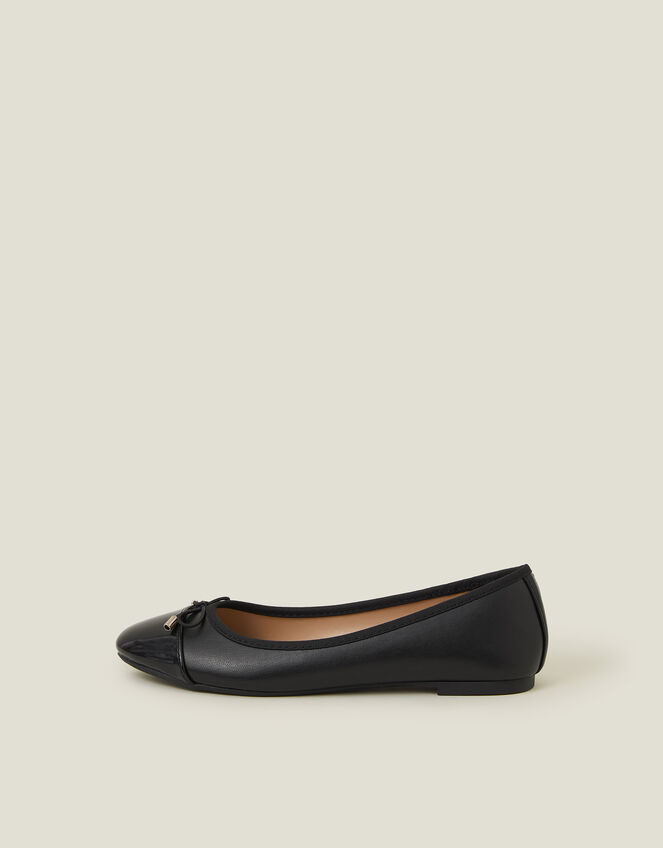 Soft Bow Ballerina Flats Black/Mascarpone main image 1