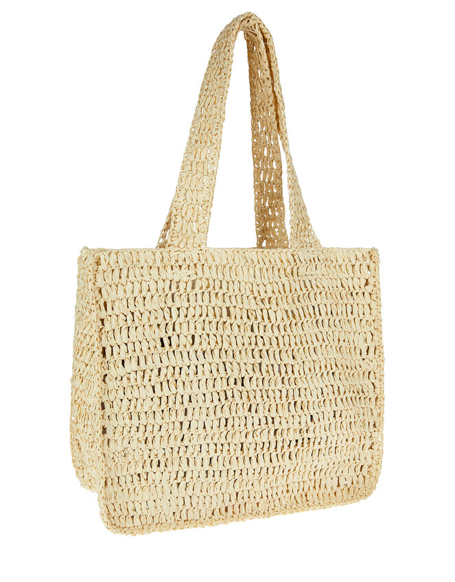 Slouchy Weave Shopper Bag, , large