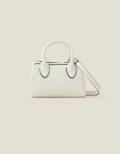 Mini Monogram Handheld Bag, White (WHITE), large
