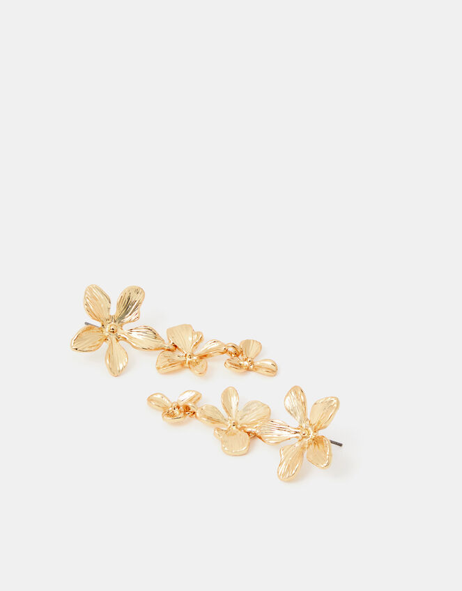 Flower Drop Earrings, , large