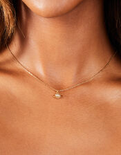 14ct Gold-Plated Planet Pendant Necklace, , large