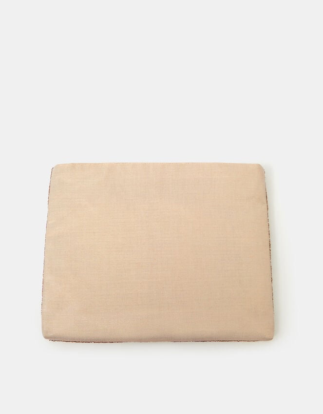 Embellished Floral Clutch Bag, , large