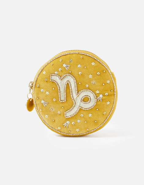 Star Sign Coin Purse Yellow, Yellow (OCHRE), large