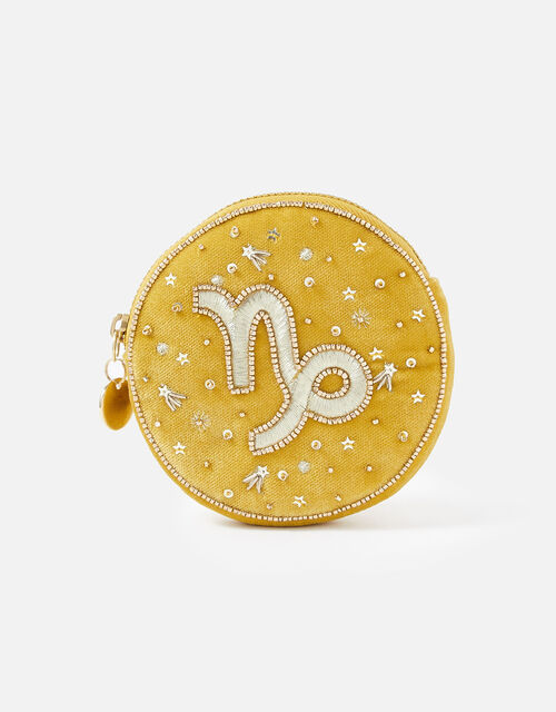 Star Sign Coin Purse, Yellow (OCHRE), large