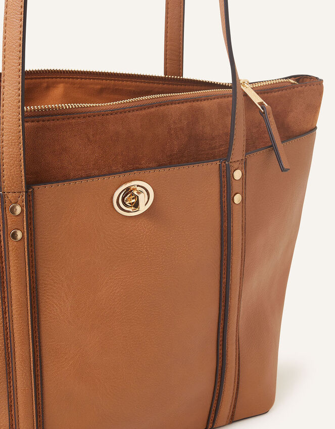 Maddox Tote Bag, Tan (TAN), large