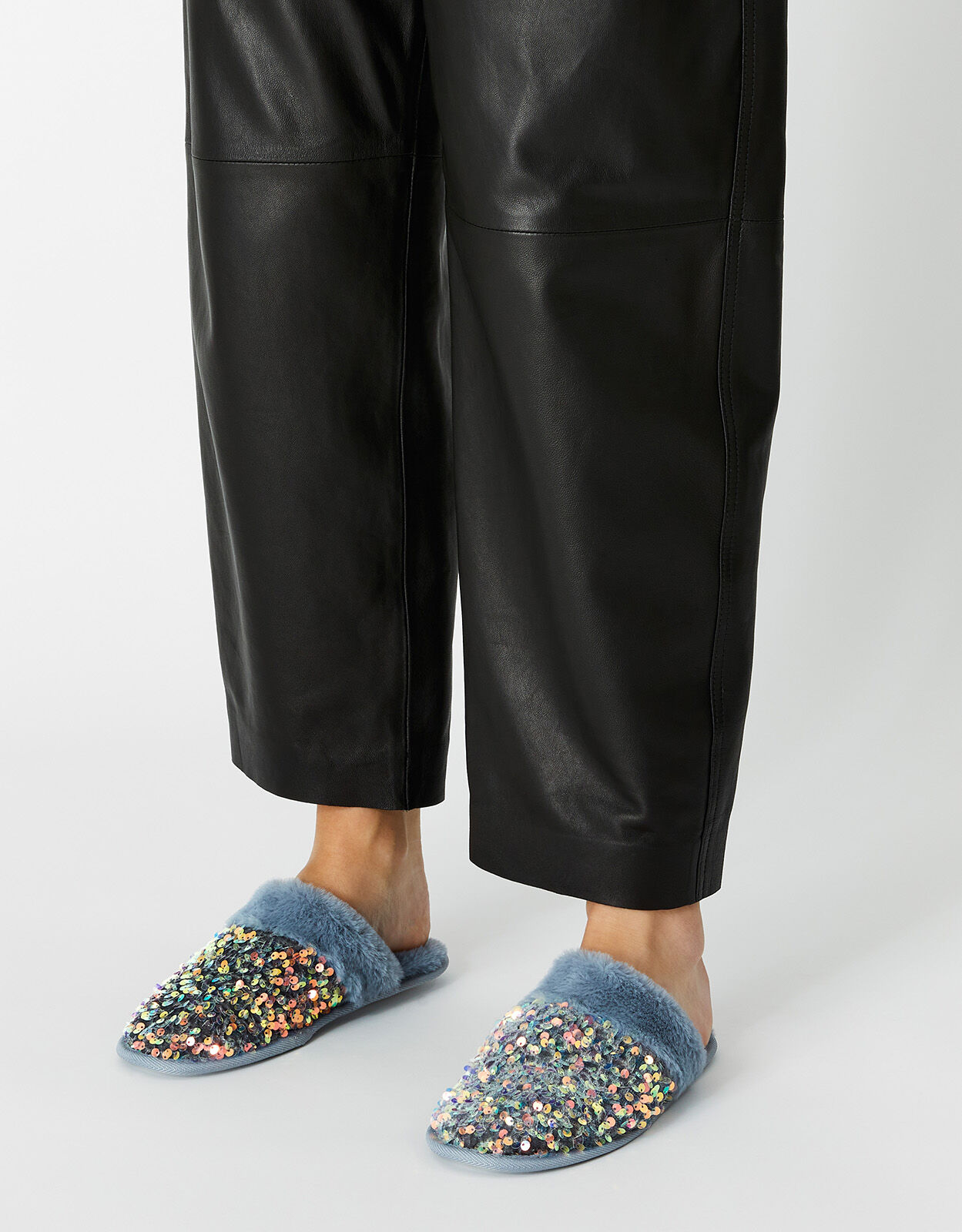 Iridescent slippers sales