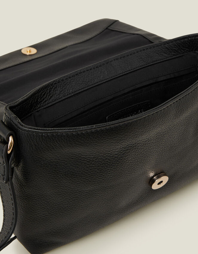 Woven Leather Cross-Body Bag, , large