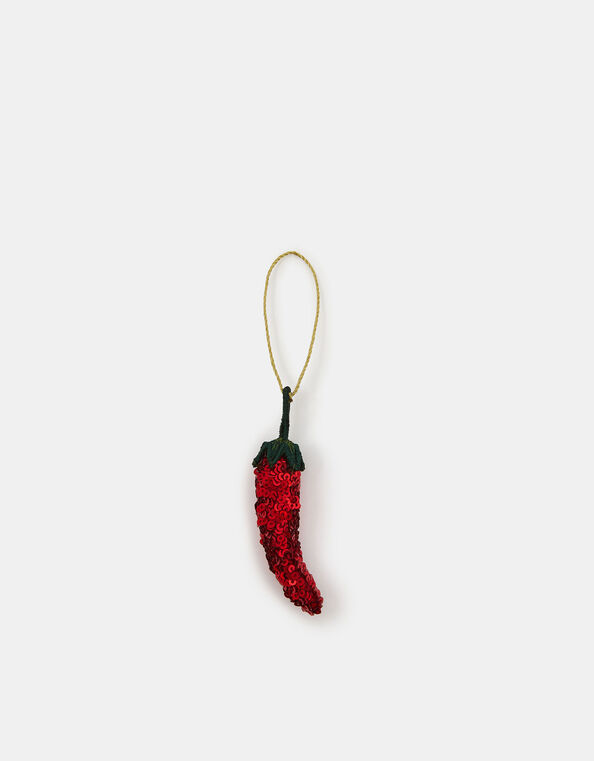 Embellished Chilli Pepper Christmas Tree Decoration, , large