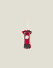 Embellished Post Box Hanging Decoration, , large