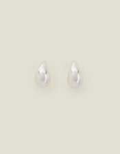 Sterling Silver-Plated Tear Drop Earrings, , large
