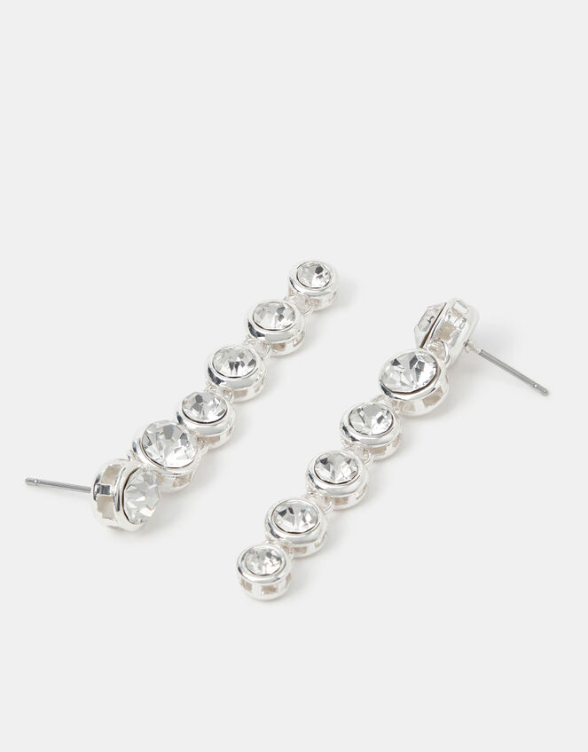Crystal Long Drop Earrings, , large