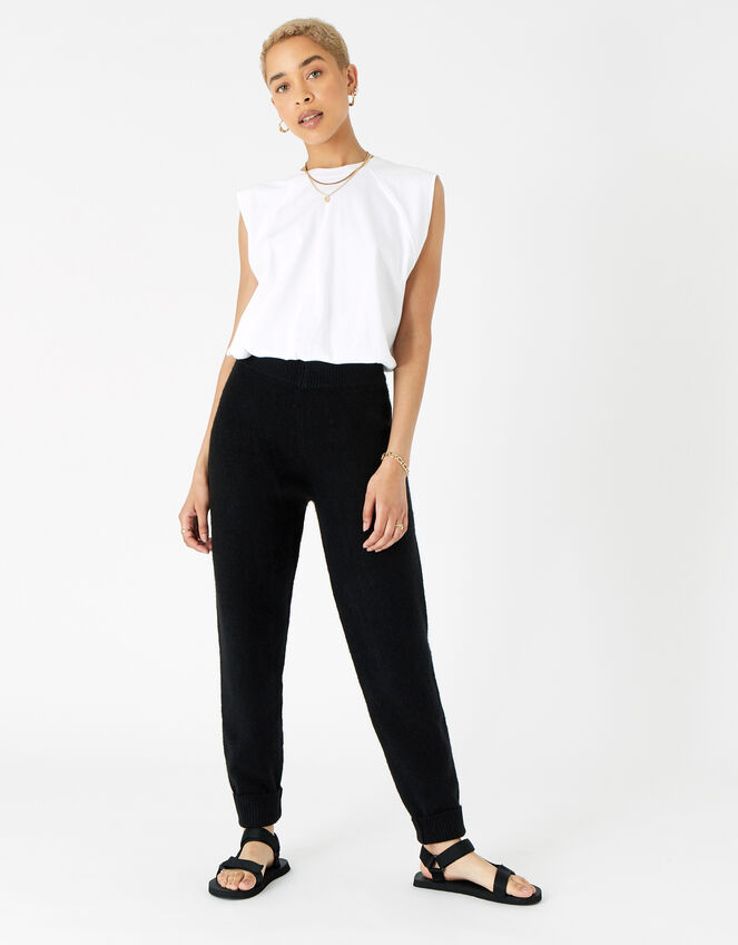 Lounge Knit Joggers, Black (BLACK), large