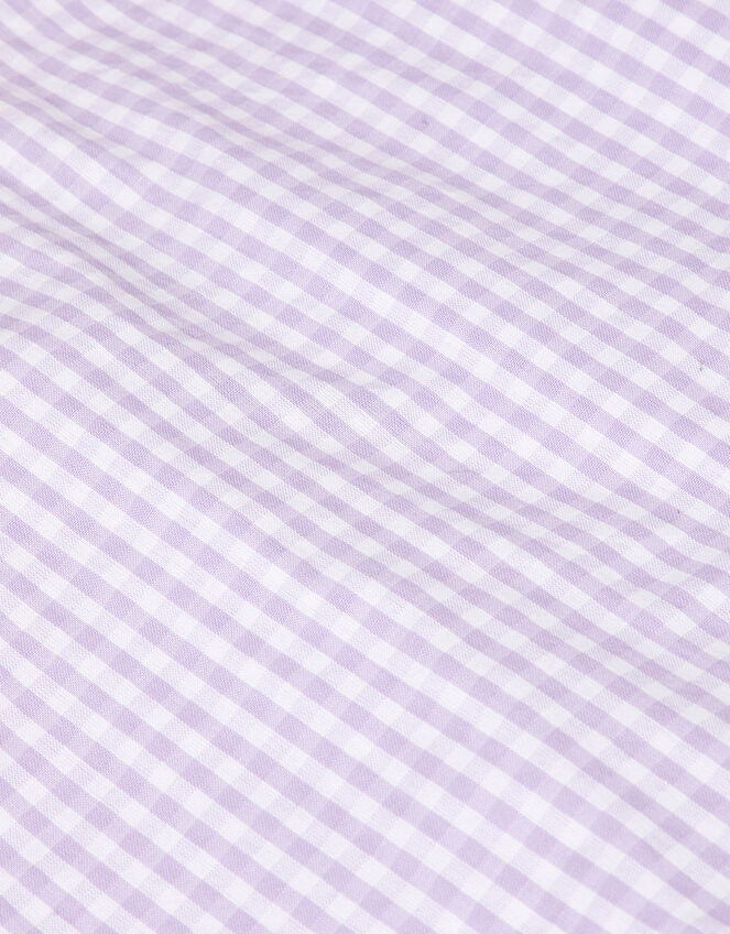 Girls Gingham Dress , Purple (LILAC), large