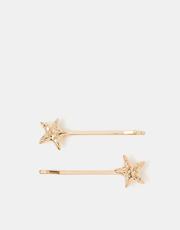2-Pack Diamant&eacute; Star Hair Slides, , large