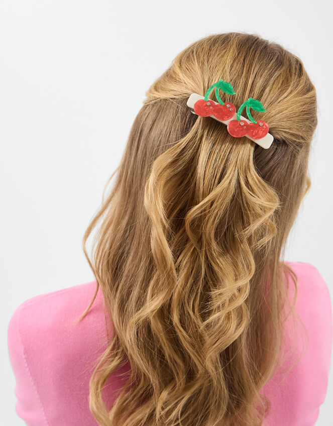 Cherry Barrette Hair Clip, , large