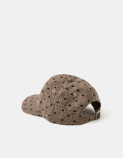 Heart Houndstooth Baseball Cap, , large