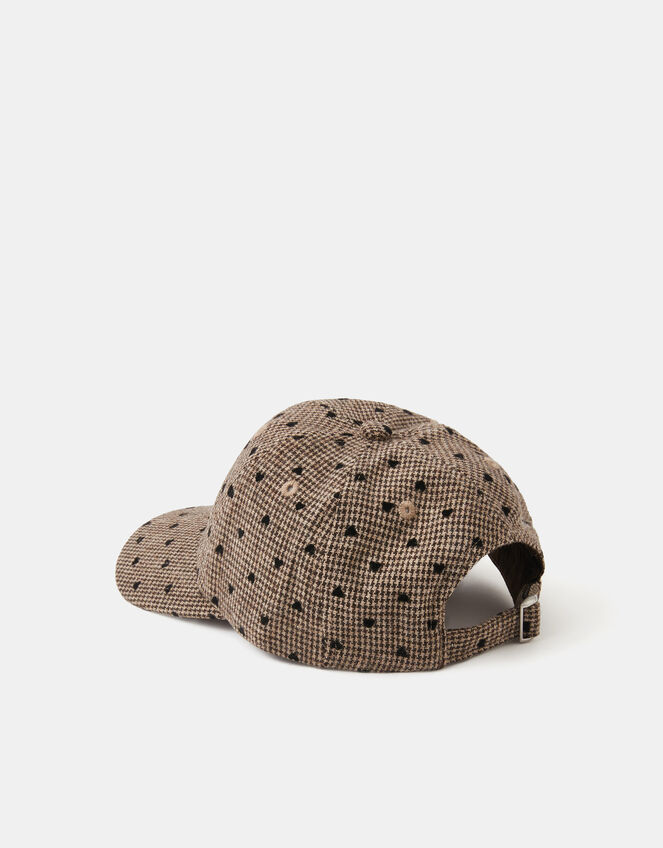 Heart Houndstooth Baseball Cap, , large