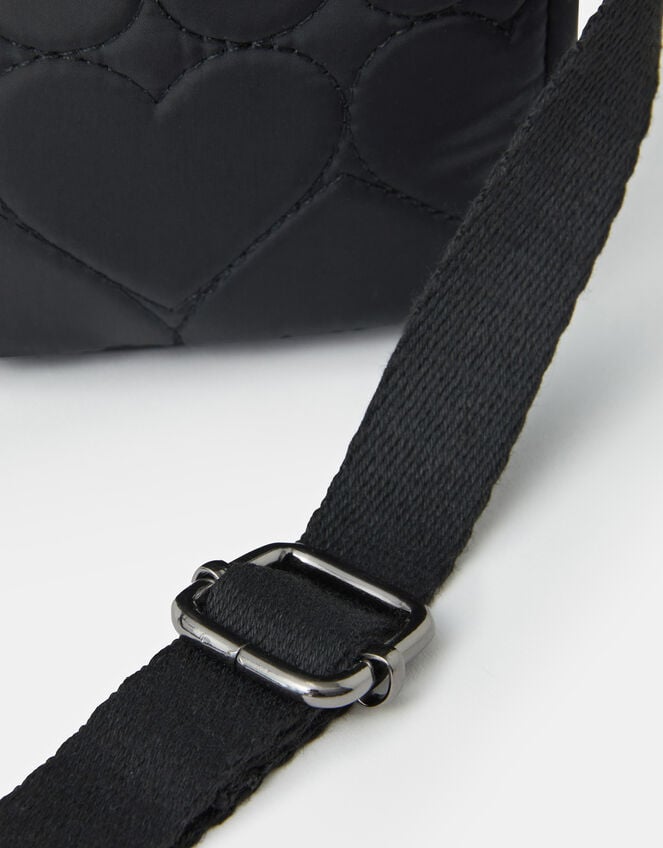 Heart Quilted Nylon Phone Bag, , large