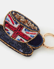 Beaded London Tea Cup Bag Charm, , large