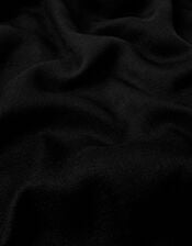 Lightweight Plain Scarf, Black (BLACK), large