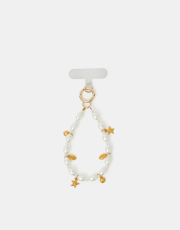 Shell Charm Wrist Phone Strap, , large